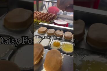 Egg cake Recipe | Egg Cream Cake | Chocolate cake #streetfood #villagefood #shorts