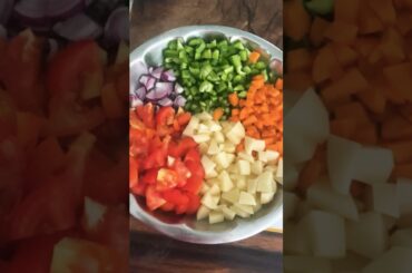 #Healthy lunch idea#mixedvegetablesrecipe#easy curry recipe in electrical cooker#one pot method