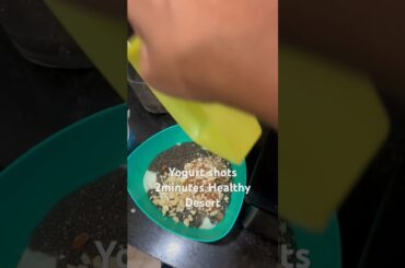 Intlo curd tho 2 minutes lo healthy desert #yogurtshots #cooking #healthyrecipes #naveenavlogs