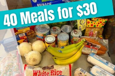 40 Meals for $30 | Healthy, Quick, and EASY Recipes | A Budget Friendly Meal Plan | Frugal Food