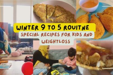 *Realistic* Winter Morning Routine || Weight Loss Recipes  || Healthy Breakfast and Lunch for Kids