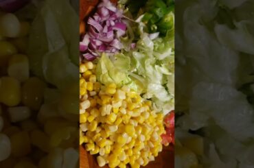 Delicious  Salad Bowl|Healthy Meal|#dinnerideas #simplemeals #shorts #wellness