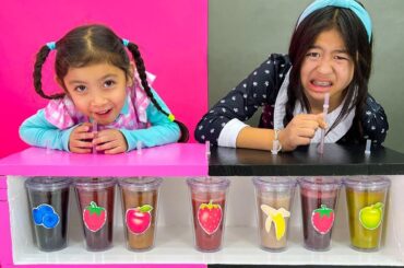 Maddie and Jannie's Healthy Fruit Smoothie Challenge for Kids