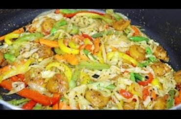 healthy vegetable stir fry cabbage! weight loss recipe! eat to get in shape & healthy!