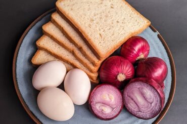 Just Add Eggs With Bread & Onion Its So Delicious / Simple Breakfast Recipe / Cheap & Tasty Snacks