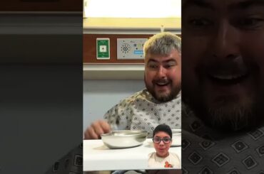 Healthy food @patrickzeinali #funny #hospital #chicken #cooking #shorts #reaction