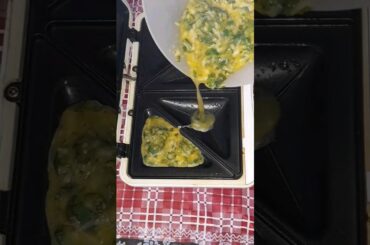 Make cheese omelette sandwich in sandwich maker  #shorts #ytshorts #youtubeshorts