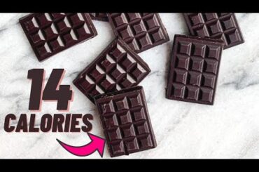 Low Calorie Dark Chocolate Bars-how to make dark chocolate at home