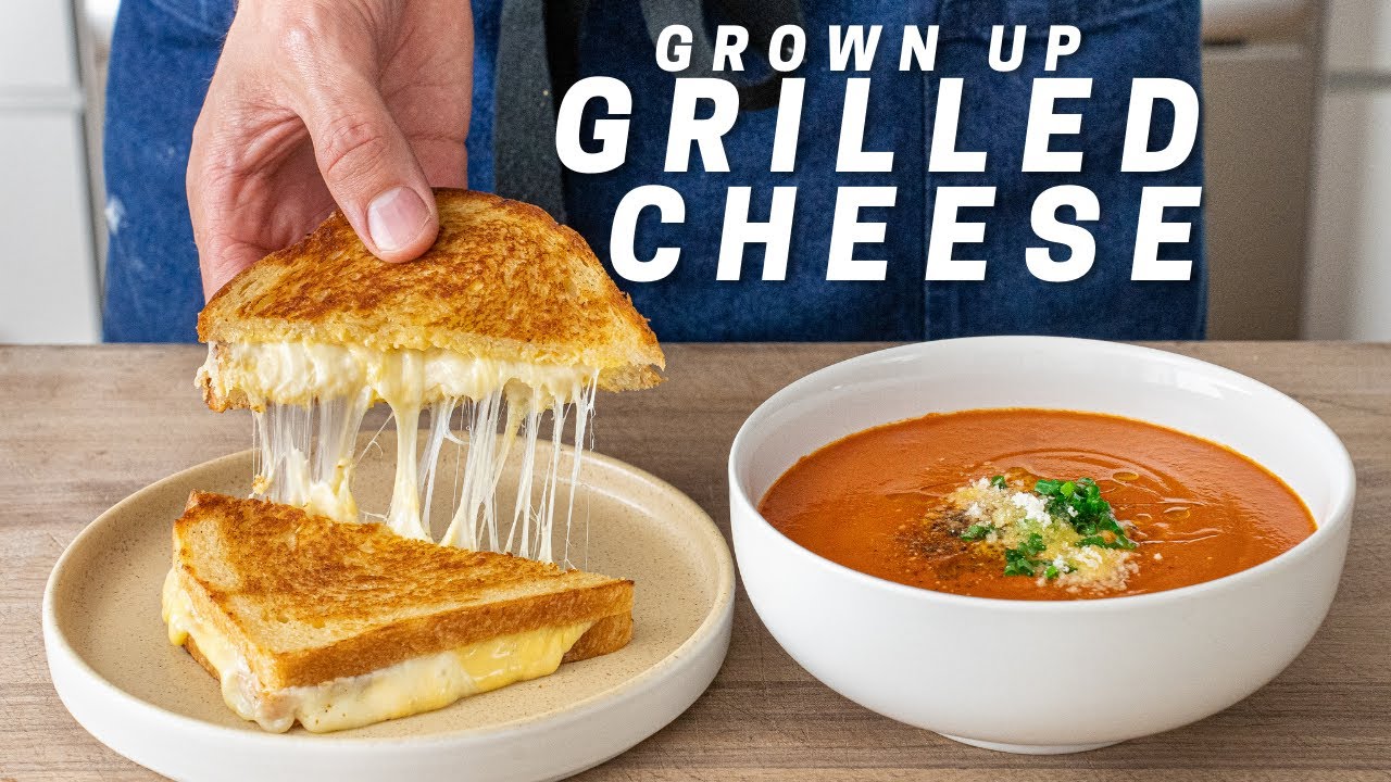 Grilled Cheese Sandwich & Tomato Soup (I can’t believe this trick worked) | Weeknighting Grilled Cheese Sandwich & Tomato Soup (I can't believe this trick worked) | Weeknighting
