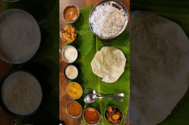 Andhra Meals | South Indian Thali #shorts #southindianfood #bananaleaf #youtubeshorts