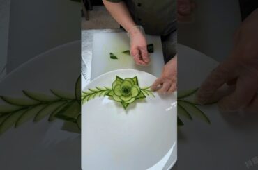 Super salad decoration idea || easy and beautiful salad decorations || cucumber decoration ||
