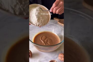 *NO MAIDA, NO REFINED SUGAR*  DATE & WALNUT CAKE | EGGLESS DATE  & WALNUT CAKE AT HOME #shorts