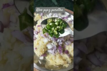 #healthy #breakfast #recipe #aloo pyaz paratha #homemade #youtubeshorts