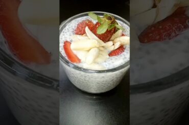 Chia Seed Pudding with Milk||Healthy Breakfast||#viral#recipe#shortvideo#health#weightloss#explore