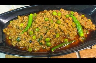 Matar Keema Recipe Dhaba Style | Minced Meat With Peas | Dinner Recipe | Healthy Food