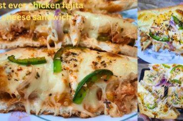 Chicken fajita cheese sandwich recipe |fajita sandwich recipe by Al-muflihoon kitchens