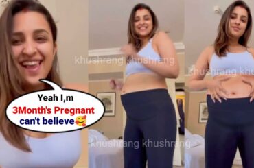 Parineeti Chopra Flaunting Her 3month's Pregnant Baby Bump| Parineeti Chopra Raghav Chadha