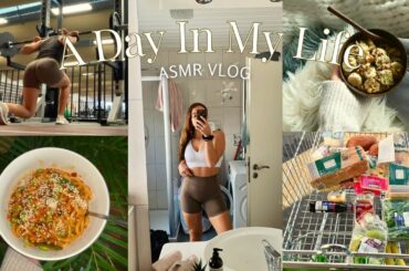 ASMR VLOG | A Day in My Life (Gym, Uni, Skincare, Healthy Recipes) (Whispered Voiceover)