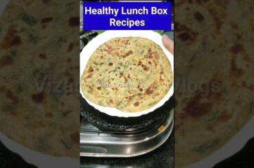 #Shorts #Healthy lunch box recipes for school & office / Methi paratha #ASMR how to pack lunch box