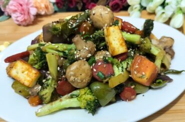 Sauteed Vegetables | Vegetable Stir Fry Recipe | Weight Loss Recipe | Quick & Healthy Dinner Recipe