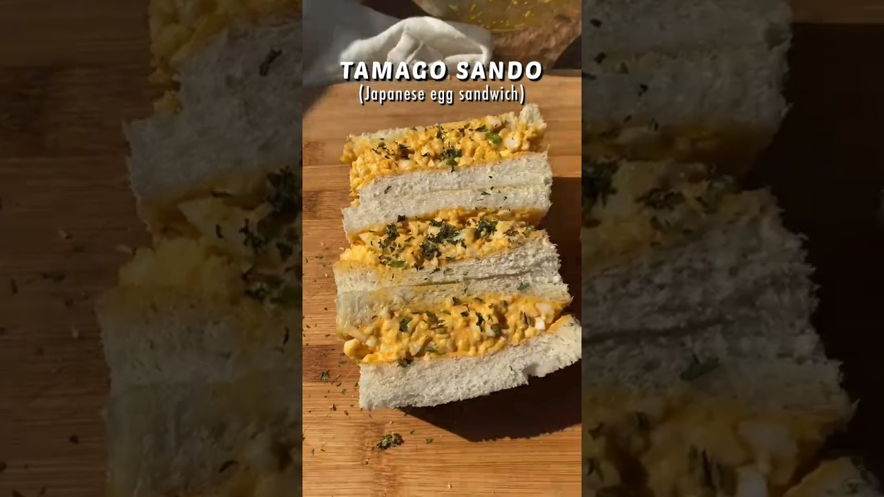 CREAMIEST JAPANESE EGG SANDWICH (Tamago Sando) 2-Mins Easy & High Protein Sandwich Recipe! #shorts CREAMIEST JAPANESE EGG SANDWICH (Tamago Sando) 2-Mins Easy & High Protein Sandwich Recipe! #shorts