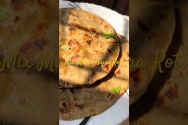 Mix Makai Bajra Roti #dailyroutine #shorts #makaikiroti #bajra #roti #healthy #recipe #yummy