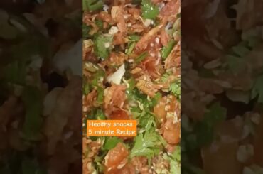 5 Minute Healthy Snacks Recipe.#shorts#youtubeshorts #trending#viral #snacksidea#healthysnacks