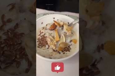 Quick Milk Oats Breakfast Recipe for Weight Loss|| Healthy breakfast #recipe #shorts #food  #short