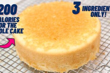 50 CALORIE POUND CAKE WITH 3 INGREDIENT- Low calorie pound cake