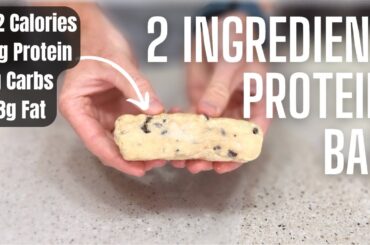 EASY 2-INGREDIENT PROTEIN BARS for WEIGHT LOSS: Low Calorie!