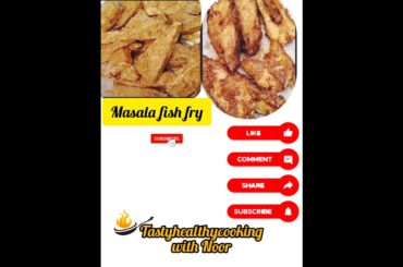 Masala fish fry | fish fry recipe easy healthy recipes | shan masala packet fish