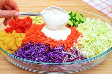 Dieses Rezept kennen nur wenige! Dieser Salat ist so lecker, dass Sie ihn immer wieder kochen werden