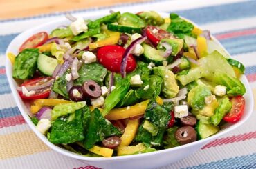 Der leckerste Griechischer Salat! Einfacher und leckerer Athener Salat!