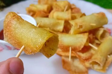 Viral 5 Minutes Potato Snacks | potato snacks | easy snacks | tasty snacks | crispy potato rolls