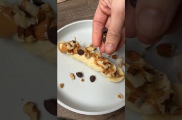 Banana boat snack for kids #easyrecipe #healthysnacks