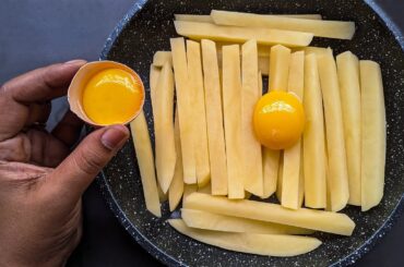 Easy Way To Eat Eggs With Potatoes/ Simple Healthy Breakfast Recipe/ 5 Mnts Cheap & Delicious Snacks