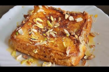 The viral bread milk toast | 2 minutes dessert quick snd easy breakfast recipe