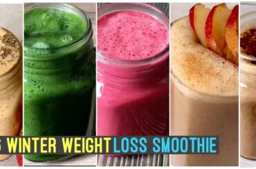 6 Winter Smoothie Recipes | For Weight Loss | Ragi Oats Green Smoothie | Quick Easy Breakfast Ideas