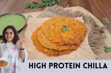 High Protein Oats Chilla | Healthy Vegetarian Recipe | Weight Loss | Nirali Jain