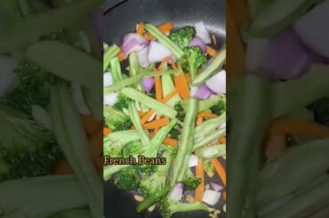 Stir Fried Vegetables I Healthy Recipes l Diet Recipe #shorts #youtubeshorts #shortsvideo