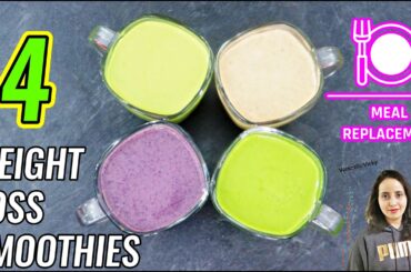 4 Smoothies | 4 Healthy Smoothie Recipes For Weight Loss
