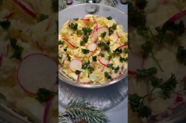 CHRISTMAS EVE DINNER | Potato salad recipe #christmas #food #easyrecipe #healthy