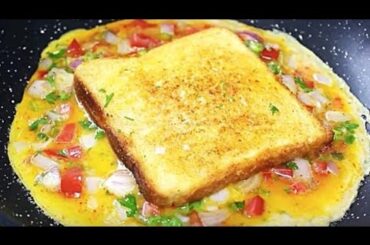 BEST AND SIMPLE BREAD OMELETTE RECIPE/ BREADEGG SANDWICH/10 Mins. EASY BREAKFAST BREAD TOAST
