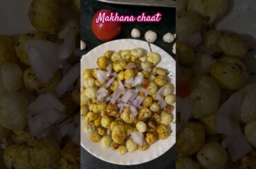 5 min snack healthy tasty makhana chaat #easyrecipes #healthyrecipes #makhanachaat #simplerecipe