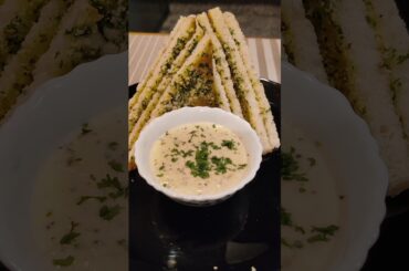 Garlic Bread with Alfredo Dip #buttergarlicbread #healthy #tasty #like #share #subscribe
