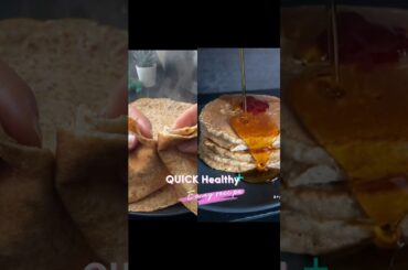 2- Healthy Breakfast recipes whole wheat crepes & pancakes #youtubeshorts