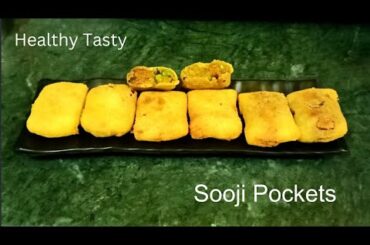 No Maida No Bread, Healthy Tasty Nasta Recipe |Crispy Tasty Sooji Pockets |Breakfast Recipe #shorts