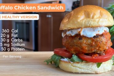 Low Calories Buffalo Chicken Sandwich |  Simple and Healthy Recipe