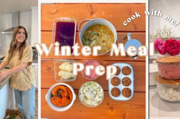 MEAL PREP for WINTER! Healthy & Nourishing Recipes Meals & Snack Ideas!
