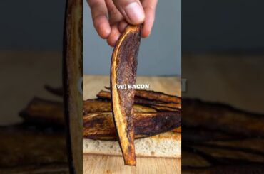 (vg) BACON #bacon #recipe #recipes #food #snack #snacks #aubergine #eggplant #healthy #healthyfood